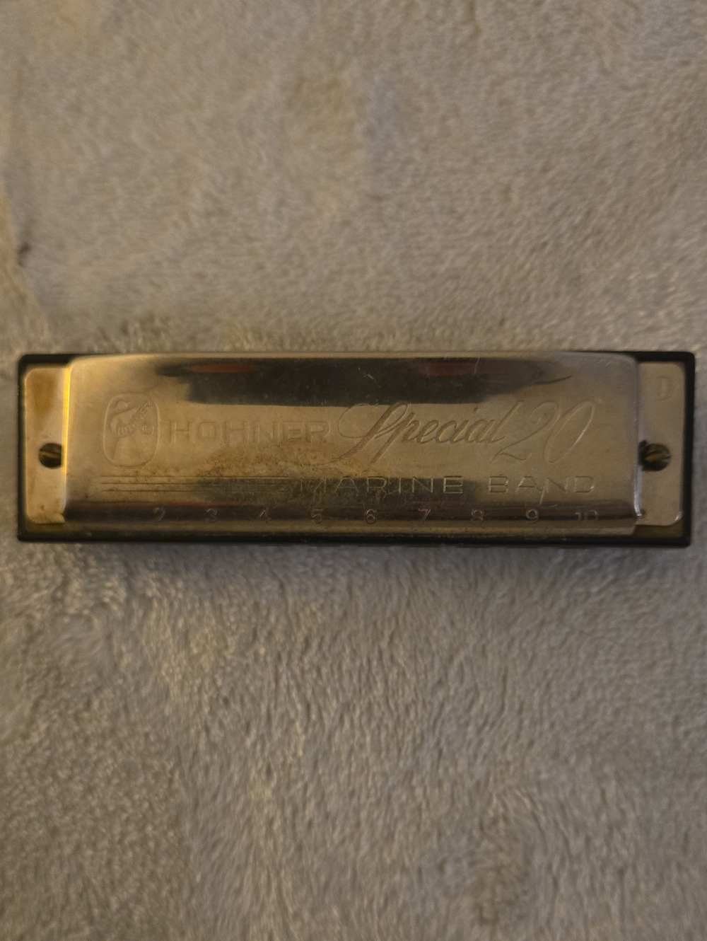 HOHNER Special 20 Marine Band Harmonica - Silver/Black made In Germany
